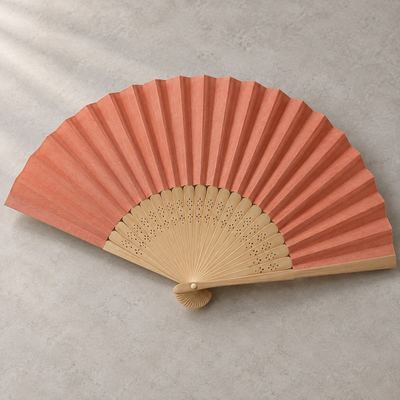 주황 부채 사진