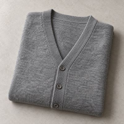 회색 가디건 사진
